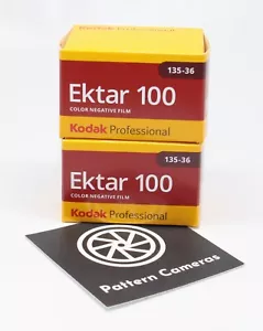 Two rolls of Kodak Professional Ektar 100 35mm Colour Negative Film 36 exposures - Picture 1 of 3