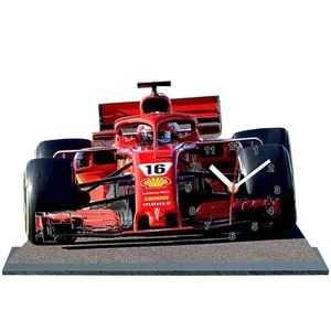 Charles Leclerc, Ferrari, F1 2021 en horloge sur socle 01 - Picture 1 of 1
