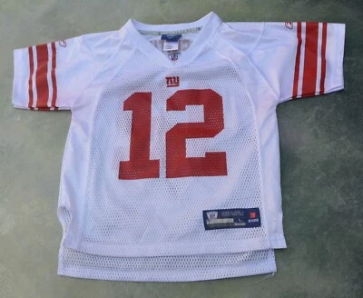 Camiseta Reebok NFL New York Giants Steve Smith #12 tamanho infantil G (7). - Imagem 1 de 3