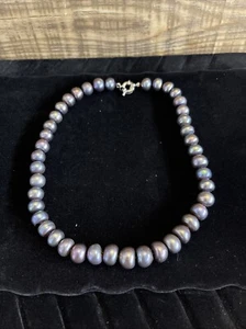 16” Tahitian Cultured Pearl Necklace w/ $3600 Replacement Value 11-12mm pearls - Picture 1 of 4