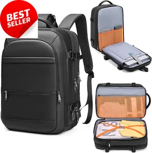 40L Travel Backpack, Expandable Carry-On, Waterproof Laptop Backpack - Picture 1 of 12