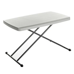 Small Camping Personal Folding Table, Heavy Duty Utility Table, Adjustable Heigh - Picture 1 of 9