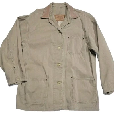Vintage Calvin Klein Tan Beige Barn Chore Jacket Men's Medium Made In USA - Image 1 of 4