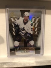 2021-22 Upper Deck UD SP Game Used #P-56 Daniel Sedin /150 Purity Gold Canucks