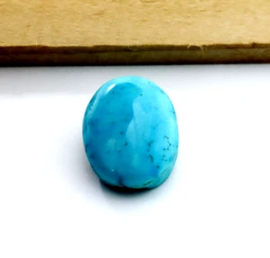 20 kt ovaler Cabochon natürlicher blauer Türkis loser Edelstein Arizona für Ring - Bild 1 von 5