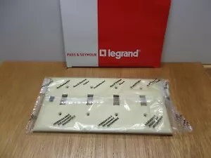 Pass & Seymour Ivory 4-Gang Four Toggle Switch Wall Plate USA - Picture 1 of 1