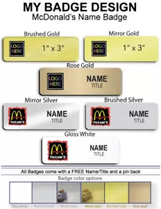 McDonald's Employee Name Badge - Picture 1 of 6
