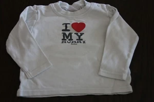 Langarmpullover Baby Gr. 74/80 mit Motiv "I love my Mummy" - Bild 1 von 1