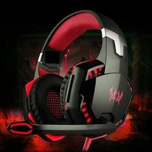 Gaming Headset for PS4, Xbox, PC, PS5 Noise Cancelling Over Ear Headphones + Mic - Picture 1 of 11