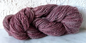 Handspun Yarns by Kathy Barth 100% Wool - 1 Skein Color Pink Purple - Picture 1 of 3