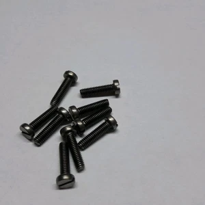 5 x Titan Gr. 2 Schrauben mit Schlitz / Ti Gr. 2 screws DIN 84 M2,5 x 10 - Picture 1 of 1