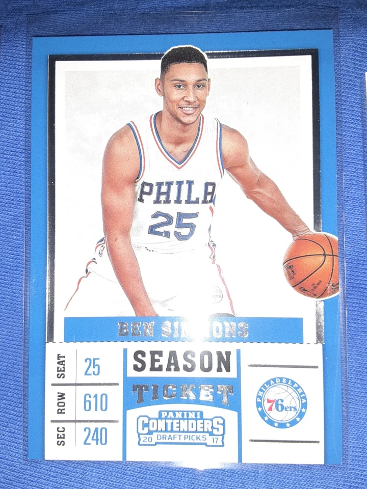 2017 Panini Contenders Draft Picks Season Ticket Ben Simmons #3 | 76ers MVP - Image 1 of 1