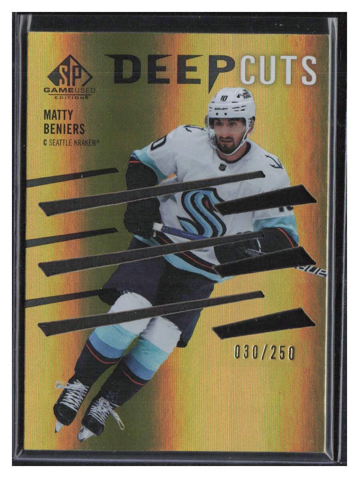 Matty Beniers 2023-24 SP Game Used Deep Cuts /250 #DC-1 Seattle Kraken - Image 1 of 2