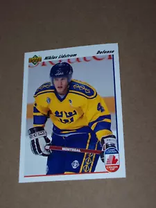 1991-92 Upper Deck Hockey Nicklas Lidstrom Rookie Card #26 High Grade - Bild 1 von 2