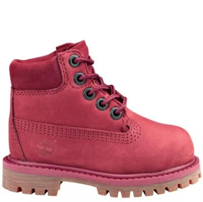 Bebés Niños UK 5 Timberland 6" Premium Botas Impermeables ROJAS Primaloft Foto 1 de 4