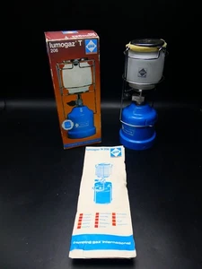 CAMPING GAZ 206 LUMOGAZ LAMP LANTERN FULLY WORKING BOXED VINTAGE - Picture 1 of 20