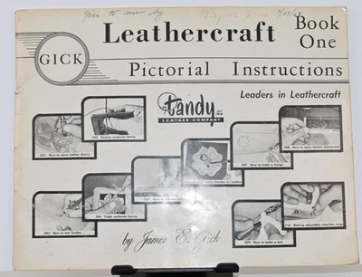 1964 年 Tandy Leathercraft 书 One James Gick 图画说明复古 — 第 1/4 张图片