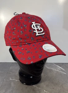 Cappello Donna St Louis Cardinals 9Twenty Nuova Era Stampa Floreale Regolabile Rosso Viola - Foto 1 di 7