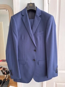 Blue 2 piece wedding suit by Hawes & Curtis - Picture 1 of 6