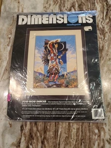 Dimensions Needlepoint Kit 'Pow-Wow Dancer' Vintage 1994 - Picture 1 of 3