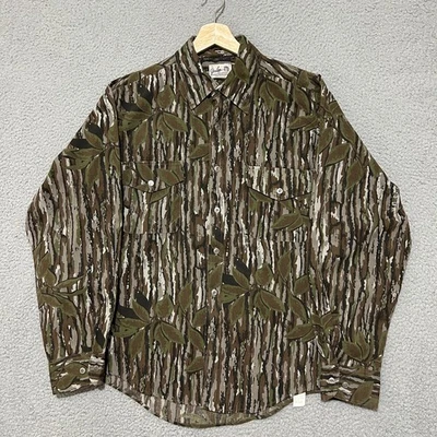 VTG Realtree Saftbak Camoflague Shirt Men L Button Down Long Sleeve 90s USA Made - Image 1 of 4