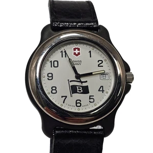 Swiss Army Officer Watch Mens Stainless Steel New Battery - Picture 1 of 9