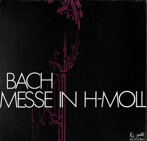 3LP Box BACH Mass in b WUNDERLICH SAILER BENCE LAUTENBACHER GISCHKAT Eurodisc NM - Picture 1 of 3