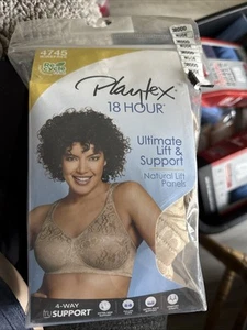 Playtex 18 Hour Bra Wirefree Ultimate Lift True Support Womens 4745 38DDD Nude - Picture 1 of 1
