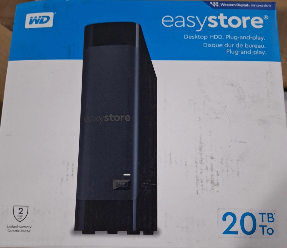 WD Elements Desktop Hard Drive 20TB USB 3.0 External HDD WDBWLG0200HBK-NESN - Image 1 of 1
