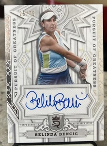 2024 Topps Royalty Tennis BELINDA BENCIC Inseguimento della Grandezza Auto /75 - Foto 1 di 2