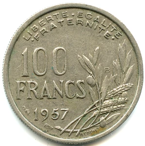 100 francs Cochet 1957 B n°8093 - Imagen 1 de 2