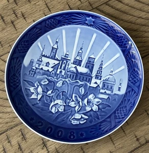 Plato de coleccionista de Navidad Royal Copenhagen 2008 7" "Copenhagen Christmas" - Imagen 1 de 2