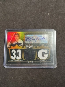 Topps Triple Threads Carl Yastrzemski 2007 reliquia automática/9 #TTRA-69 - Imagen 1 de 2