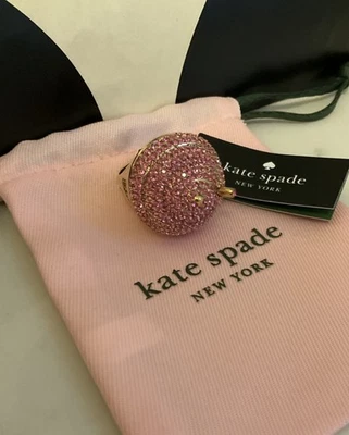 NWT Kate Spade FAST FOOD FREEZIE 12K Gold Plated Brass CZ Crystals Ring Size 7 - Image 1 of 4