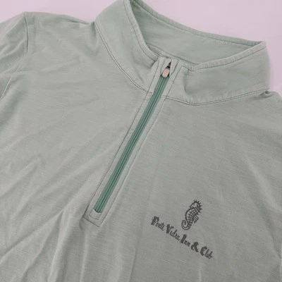 Tasc 衬衫女式大号海泡沫 1/4 Zip Ponte Vedra Inn Club Performance 竹 — 第 1/4 张图片