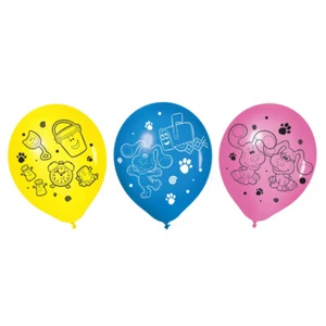 Blue's Clues Party Supplies Latex Balloons 6Pk Birthday Decoration Boy Girl Dogs - Picture 1 of 2