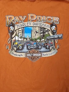 Harley Davidson Camicia Vintage Acciaio Lg Ray Price Raleigh North Carolina K24 - Foto 1 di 7