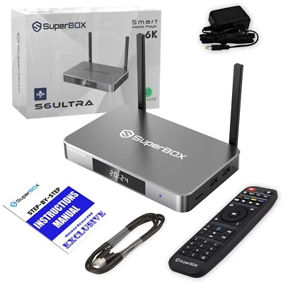 SuperBox S6 Ultra TV Box Media Player With UPDATED Voice Command & Timeshift NEW - Image 1 of 4