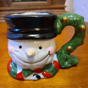 De colección Frosty El Muñeco de Nieve Sombrero Negro/Mango Verde, Taza Xtra Lg 4.5" Alto - Imagen 1 de 6
