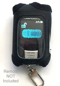 Alarm-Mate Black Leather Cover for Compustar 2WQ9R-FM Remote Control Transmitter - Picture 1 of 7