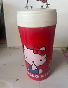 Vintage Rare Red Hello Kitty Thermos 350mls Old School Girls Women Lunch Thermos - Picture 1 of 3