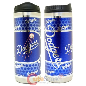 Los Angeles Dodgers Tumbler Kaffeebecher Travel Cup MLB LA Metallic Logo Tumbler - Bild 1 von 2