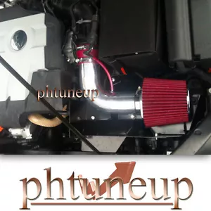 RED 2004-2014 VW BEETLE CC EOS GOLF JETTA PASSAT 1.8L 1.9L 2.0L AIR INTAKE KIT - Picture 1 of 2