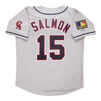 Tim Salmon 1994 California Angels Grey Road Men's Jersey w/ 125th Patch - Image 1 of 4