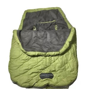 JJ Cole Infant Bundle Me Green Quilted Cold Weather Car Seat Cover  - Picture 1 of 12