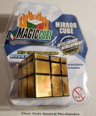  MAGIC GOLD MIRROR CUBE 2.5X 2.5 inch NEW SEALED - Image 1 of 4