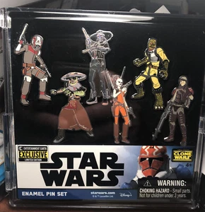 Star Wars Clone Wars Kopfgeldjäger Emaille Pin Set••EE Exklusiv •NEU• - Bild 1 von 1