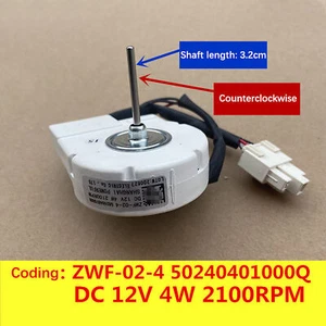 For Midea Refrigerator DC 12V 4W 2100RPM Fan Motor ZWF-02-4 50240401000Q Parts - Picture 1 of 3