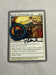MTG Circle of Protection: Art Artist Proof Sketch and Signature Signed Pavelec - Picture 1 of 2