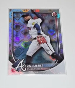 2025 Bowman Baseball Ozzie Albies Retro Logo SSP Atlanta Braves - Picture 1 of 2